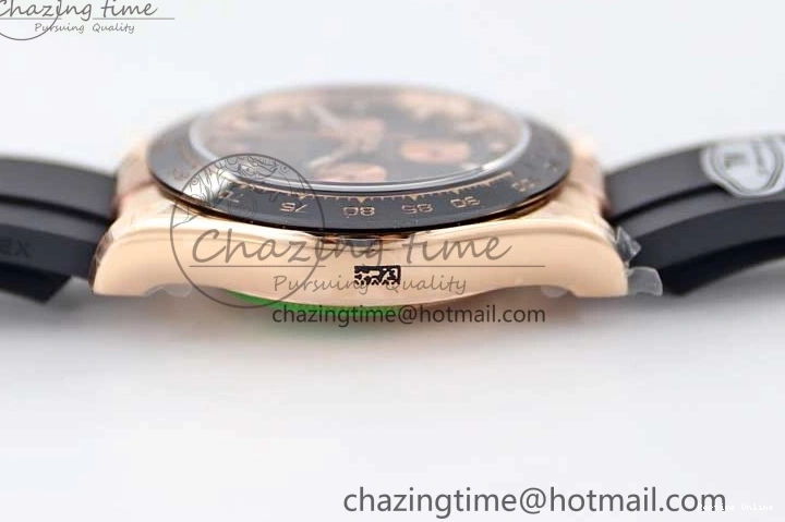 0117 Daytona 116515 RG TWF 1:1 Best Edition 904L Steel Black RG Dial on Oysterflex Strap A Popular 2415